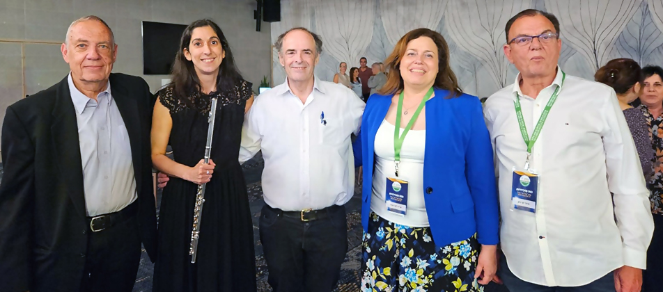 פרופ ציון חגי יו"ר ההסתדרות הרפואית, עו"ד לאה ופנר מזכ"ל הר"י, ד"ר אריה ביטרמן סגן יו"ר הר"י, אורית הכהן וד"ר משה קוסטינר.